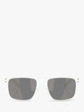 Oakley OO9102 polarised square sunglasses matte clear grey, imported from the UK