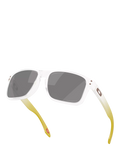 Oakley OO9102 polarised square sunglasses matte clear grey, imported from the UK