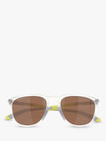 Oakley OO9286 polarised D-frame sunglasses matte clear/brown - British product