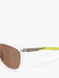 Oakley OO9286 polarised D-frame sunglasses matte clear/brown - British product