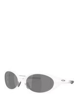 John Lewis Oakley OO9438 Unisex Polarised Oval Sunglasses Matte Clear/Grey- Buy online at McGrocer