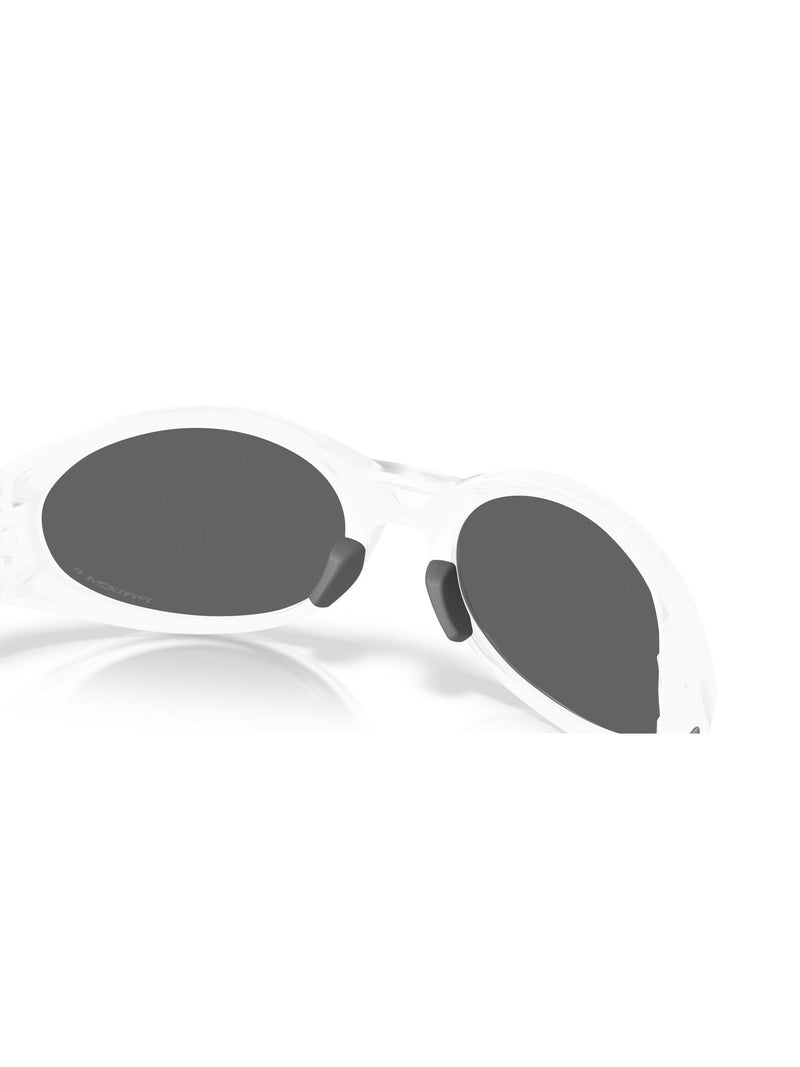 Oakley polarised oval sunglasses matte clear frame (British brand)