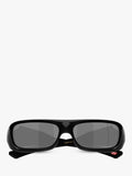 Oakley men's rectangular sunglasses black grey (British brand)
