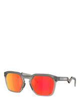 John Lewis Oakley OO9533 Mirrored Square Sunglasses, Matte Grey Smoke/Mirror Orange- Buy online at McGrocer