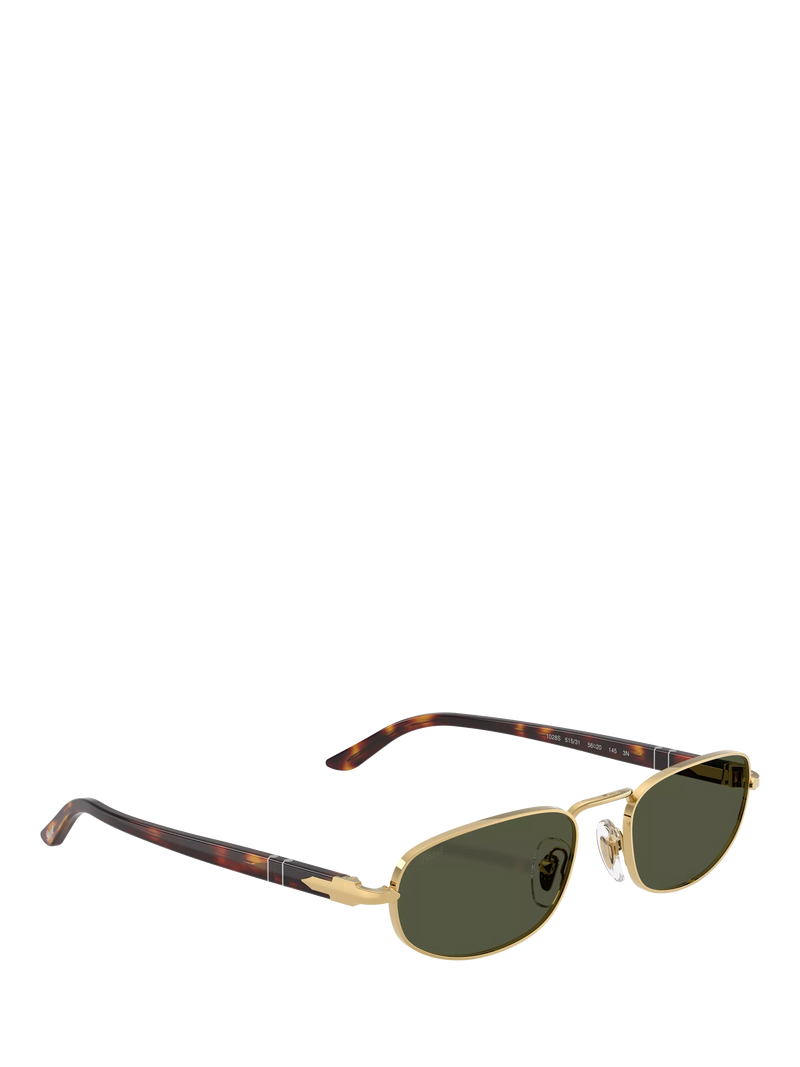 Persol PO1028S oval sunglasses gold/green (British brand)