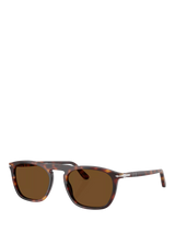 John Lewis Persol PO3391S Men's D-Frame Sunglasses, Havana/Brown- Buy online at McGrocer