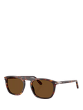 Persol PO3391S Men's D-Frame Sunglasses, Havana/Brown