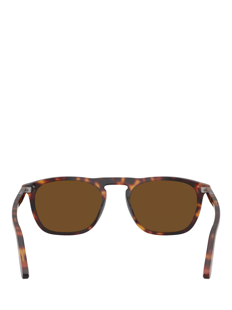 Persol men's D-frame sunglasses Havana brown 55mm lens, UK version