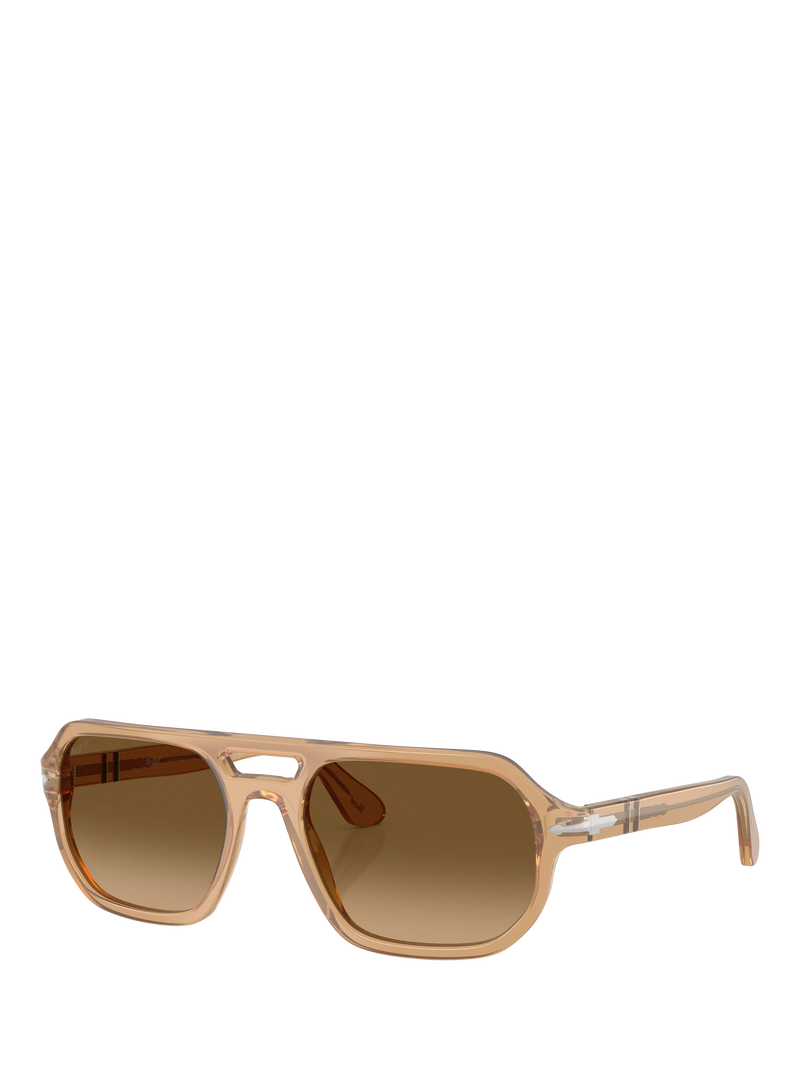 Persol PO3393S square sunglasses in brown acetate, UK version