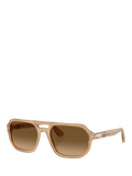 Persol PO3393S square sunglasses in brown acetate, UK version