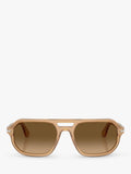 Persol PO3393S square sunglasses in brown acetate, UK version
