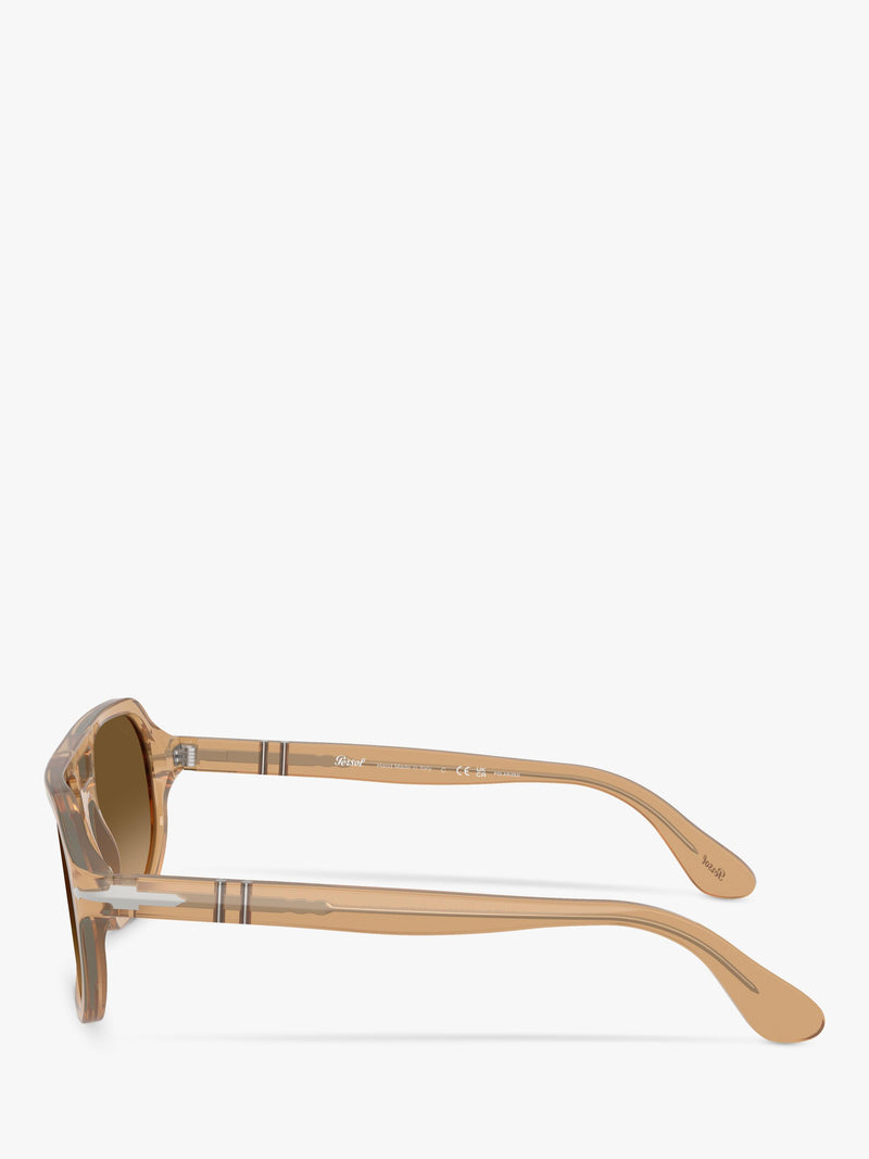 Persol PO3393S square sunglasses in brown acetate, UK version