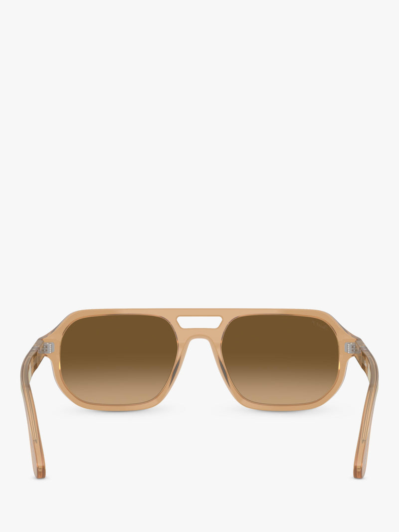 Persol PO3393S square sunglasses in brown acetate, UK version