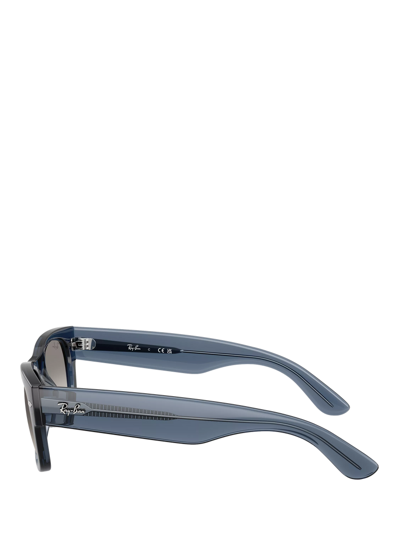 Ray-Ban D-Frame sunglasses transparent dark blue 55mm, imported from the UK