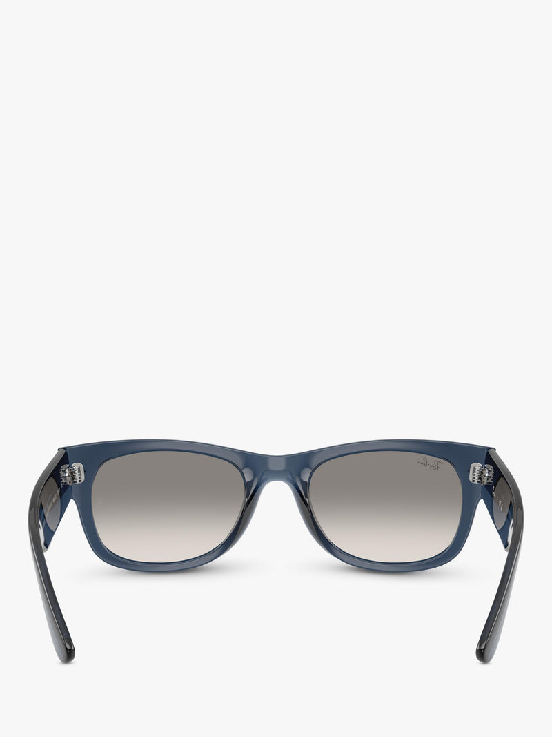 Ray-Ban D-Frame sunglasses transparent dark blue 55mm, imported from the UK