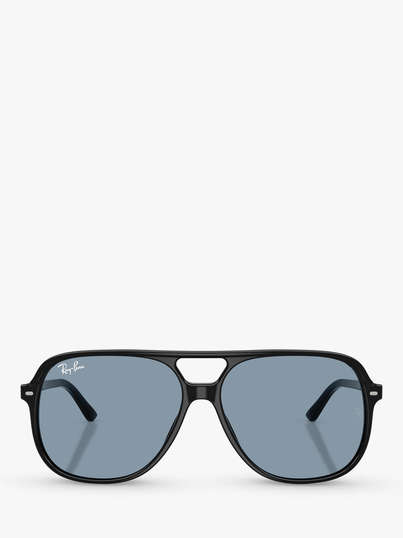 Ray-Ban RB2198 round sunglasses with black acetate frame, UK version