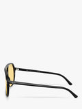 Ray-Ban RB2198 round sunglasses black frame, imported from the UK