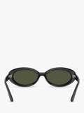 Ray-Ban RB2223 oval sunglasses black frame grey glass lenses (British brand)