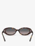 Ray-Ban RB2223 oval sunglasses Havana brown, imported from the UK