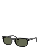 John Lewis Ray-Ban RB2224 Unisex Rectangular Sunglasses, Black- Buy online at McGrocer