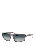 Ray-Ban RB2225 irregular gradient sunglasses grey frame, UK version