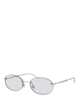 John Lewis Ray-Ban RB3767 Unisex Oval Sunglasses Silver- Buy online at McGrocer