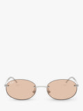 Ray-Ban RB3767 oval sunglasses silver, imported from the UK