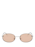 Ray-Ban RB3767 oval sunglasses silver, imported from the UK