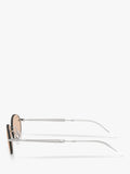 Ray-Ban RB3767 oval sunglasses silver, imported from the UK