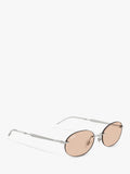 Ray-Ban RB3767 oval sunglasses silver, imported from the UK