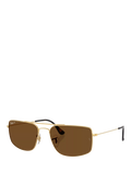 Ray-Ban square sunglasses Arista Gold RB3779, imported from the UK