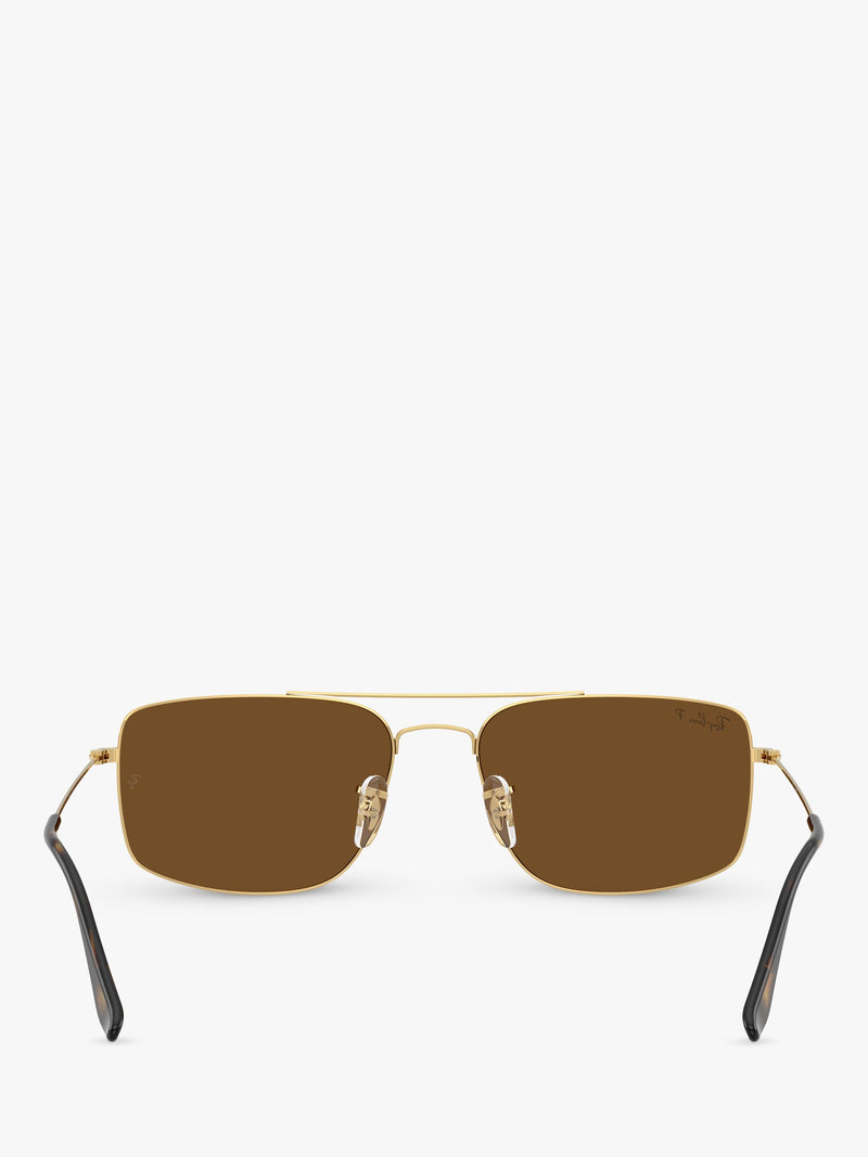 Ray-Ban square sunglasses Arista Gold RB3779, imported from the UK