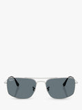 Ray-Ban Explorer III polarised square sunglasses silver blue - British product