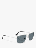 Ray-Ban Explorer III polarised square sunglasses silver blue - British product