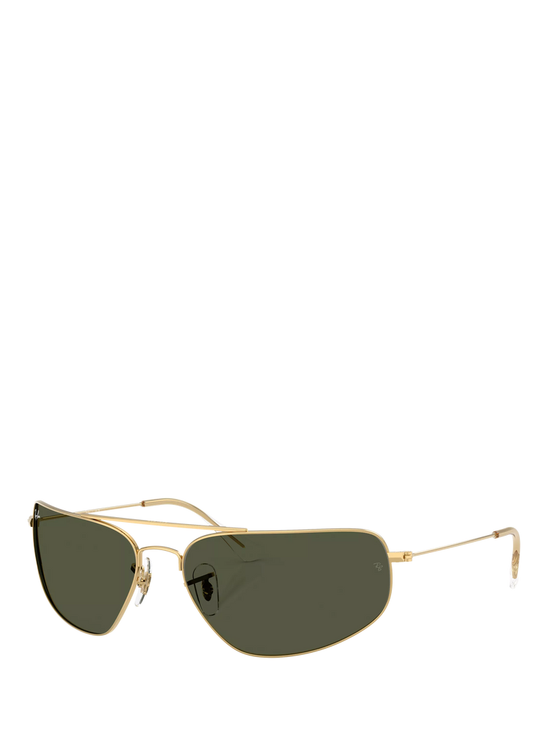 Ray-Ban RB3780 rectangular sunglasses Arista Gold/Grey, UK version