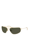 Ray-Ban RB3780 rectangular sunglasses Arista Gold/Grey, UK version