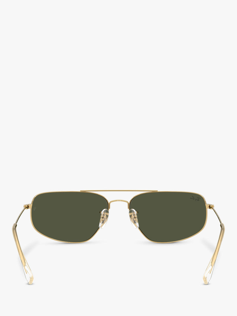 Ray-Ban RB3780 rectangular sunglasses Arista Gold/Grey, UK version
