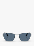 Ray-Ban RB3783 women's irregular cat eye sunglasses silver blue (British brand)