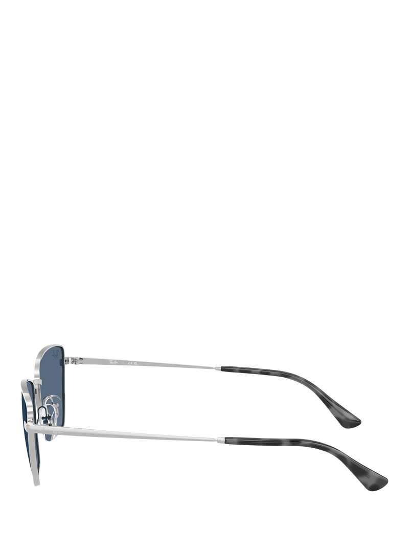 Ray-Ban RB3783 women's irregular cat eye sunglasses silver blue (British brand)