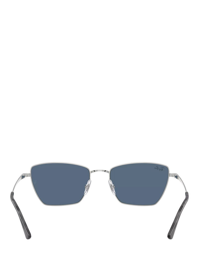 Ray-Ban RB3783 women's irregular cat eye sunglasses silver blue (British brand)