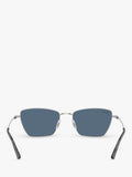Ray-Ban RB3783 women's irregular cat eye sunglasses silver blue (British brand)