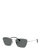 John Lewis Ray-Ban Drea Irregular Cat Eye Sunglasses Silver/Grey- Buy online at McGrocer