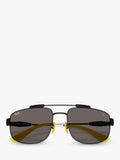 Ray-Ban square sunglasses black 58mm, UK version