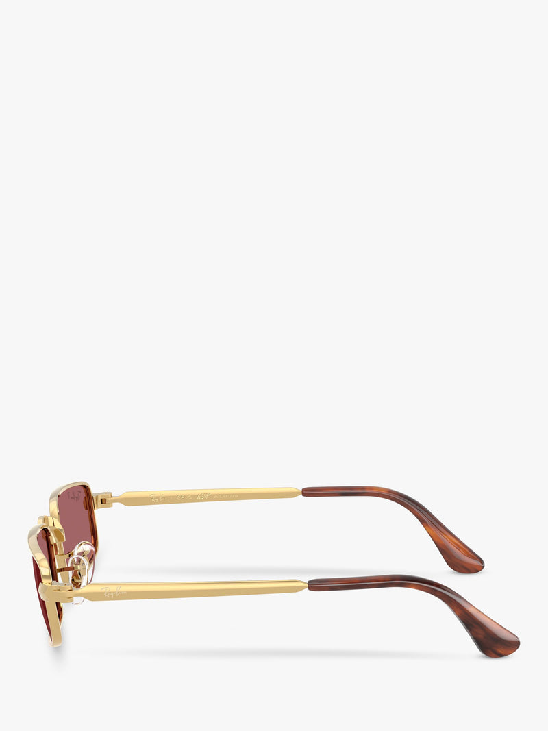 Ray-Ban rectangular polarised sunglasses 54mm (British brand)