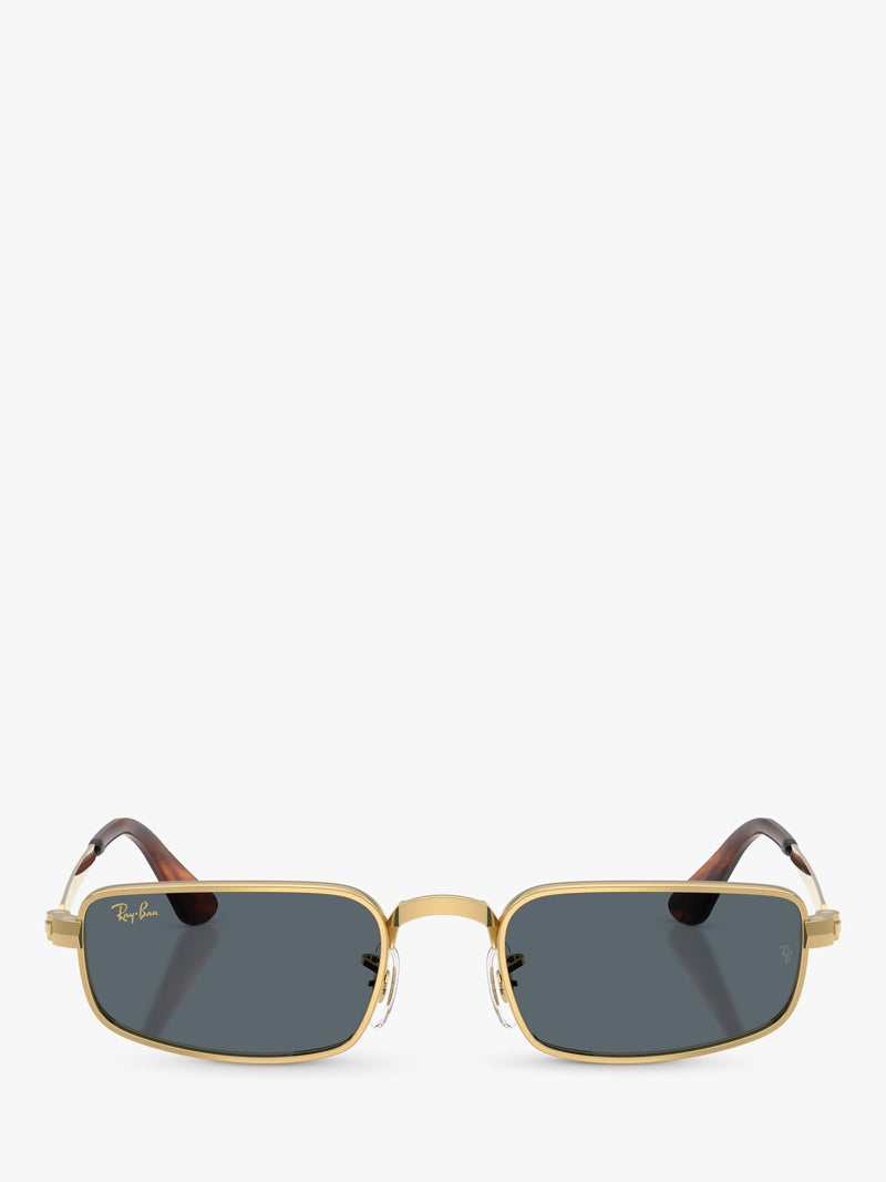 Ray-Ban RB3927 rectangular sunglasses arista gold blue, UK version