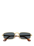 Ray-Ban RB3927 rectangular sunglasses arista gold blue, UK version