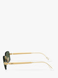 Ray-Ban square sunglasses arista gold green 54mm, imported from the UK