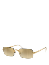 John Lewis Ray-Ban RB3928 Square Sunglasses, Arista Gold/Gold- Buy online at McGrocer