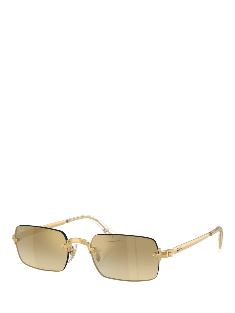 Ray-Ban RB3928 Square Sunglasses, Arista Gold/Gold