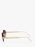Ray-Ban RB3929 oval sunglasses arista gold/pink, UK version